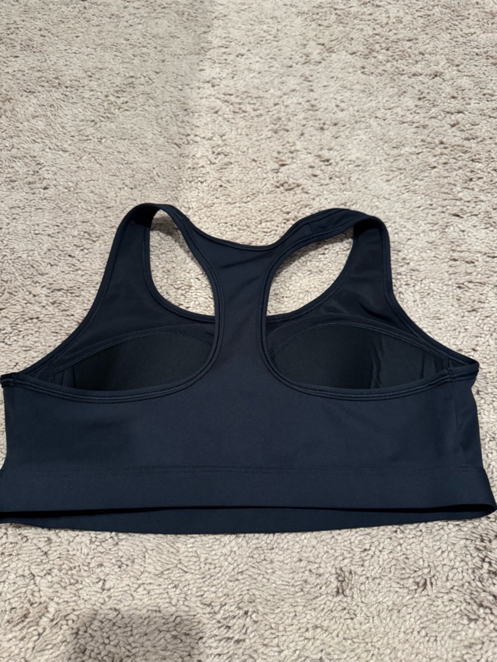 Nike Black Sports Bra Racerback Size Large Pre-Owned Excellent Condition - Picture 5 of 6